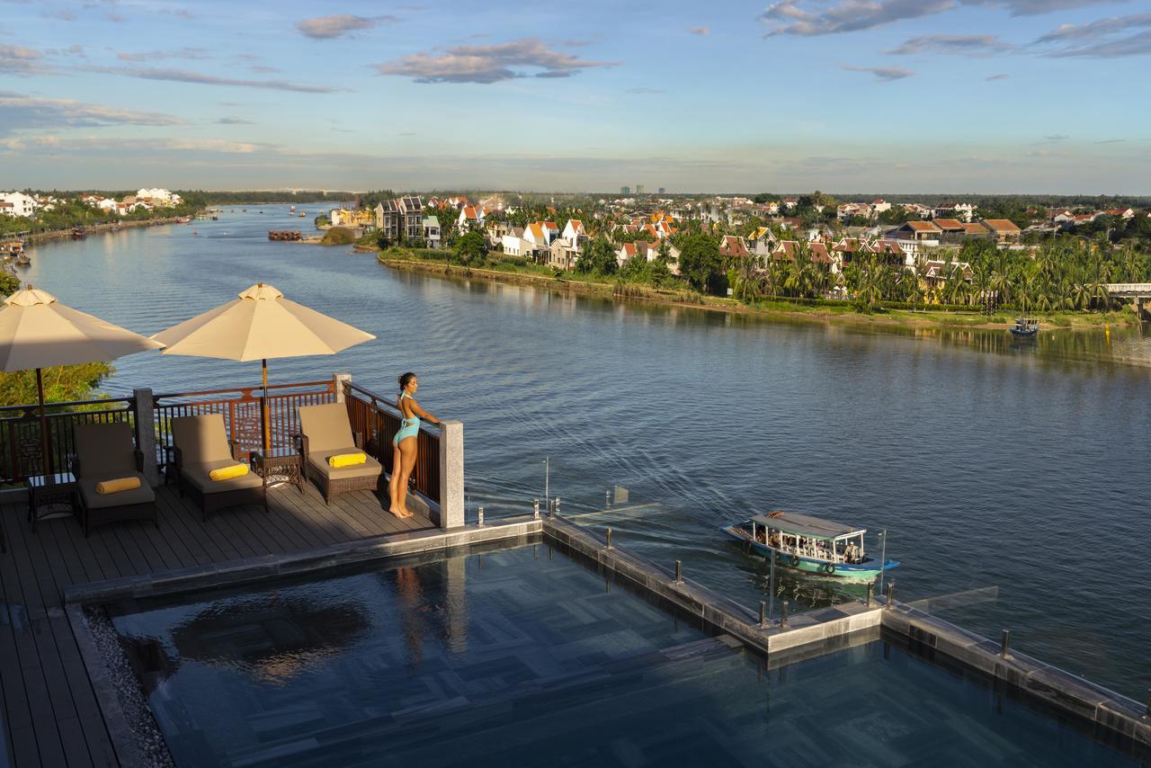 Little Riverside Hoi An . A Luxury Hotel & Spa Esterno foto View of the lagoon from the hotel